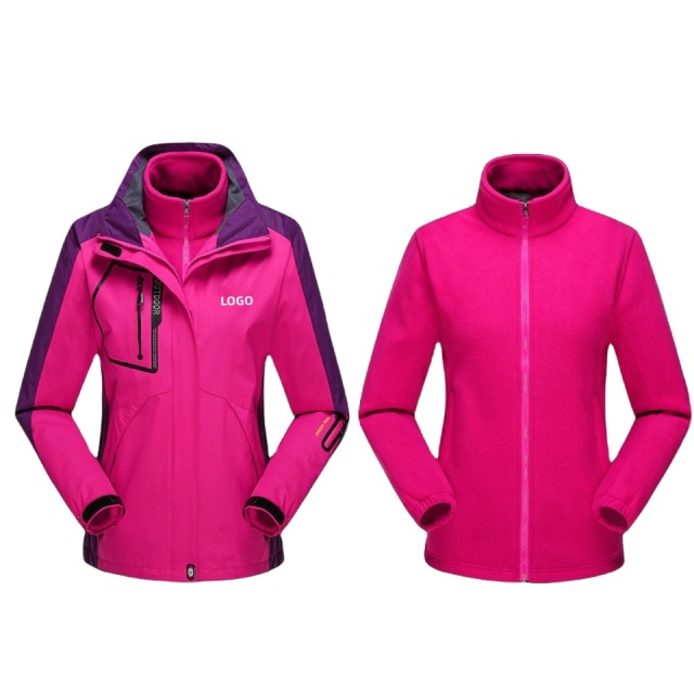 TIMETEX Outdoor Jacket 3pcs Set for Couples Windproof Jacket Outdoor Waterproof Jacket Mountaineering Suit
