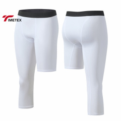 TIMETEX Wholesale Men's Basketball Leggings Shorts Knee Length Spandex/Polyester Quick Dry Breathable Four-Way Stretch High