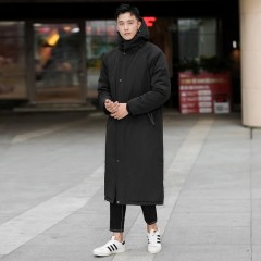 Wholesale Mens Parka Jackets Zipper Wear Keep Warm Mid Length Down Coat Heated Long Winter Coat for Men