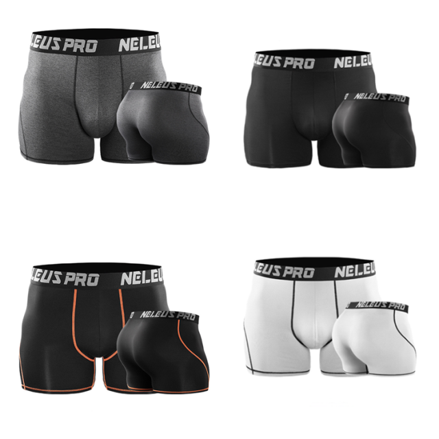Wholesale Custom Men Compression Shorts Sports Gym Training  Quick Dry Tights Shorts Men