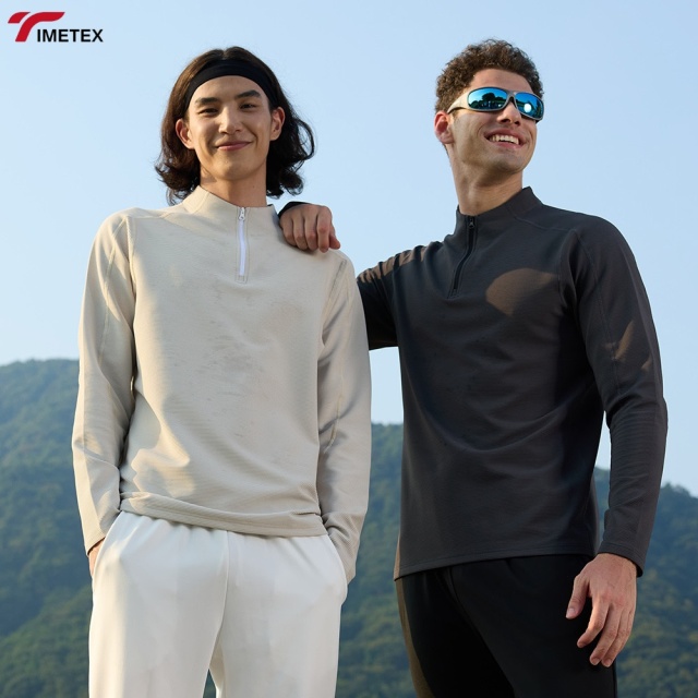 TIMETEX Wholesale Women's Active Workout Fitness Tshirts Long Sleeve Quarter Zip Shirts Custom Logo Canvas Sports Active Wear