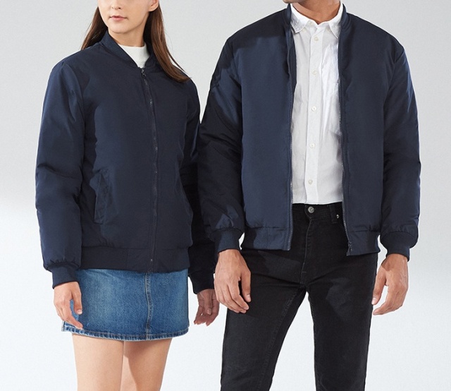 Custom Logo Men's and Women's Baseball Flight Jacket with Stand Collar Windproof Waterproof Thick Cotton for Winter Plus Size