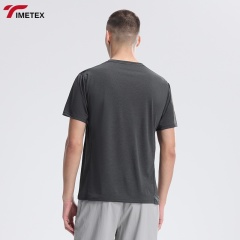 TIMETEX Breathable Gym T-Shirt Quick-Dry Moisture-Wicking Loose Fit Active Workout Tee for Summer Sports Training