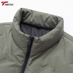 TIMETEX Autumn Winter Vest 90% White Duck Warm Sleeveless Collar Thickened Outer Zipper Logo Casual for Young Business