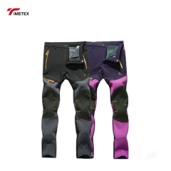 OEM Garment Manufacture Softshell Pants Windproof Waterproof Breathable Outdoor Hiking Men's Trousers Winter Fleece Pants