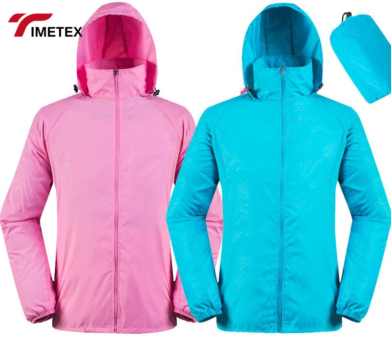 Windbreaker Jacket Custom Logo Summer Outdoor Light Jacket With Pockets Sports Light UV Protection Jacket