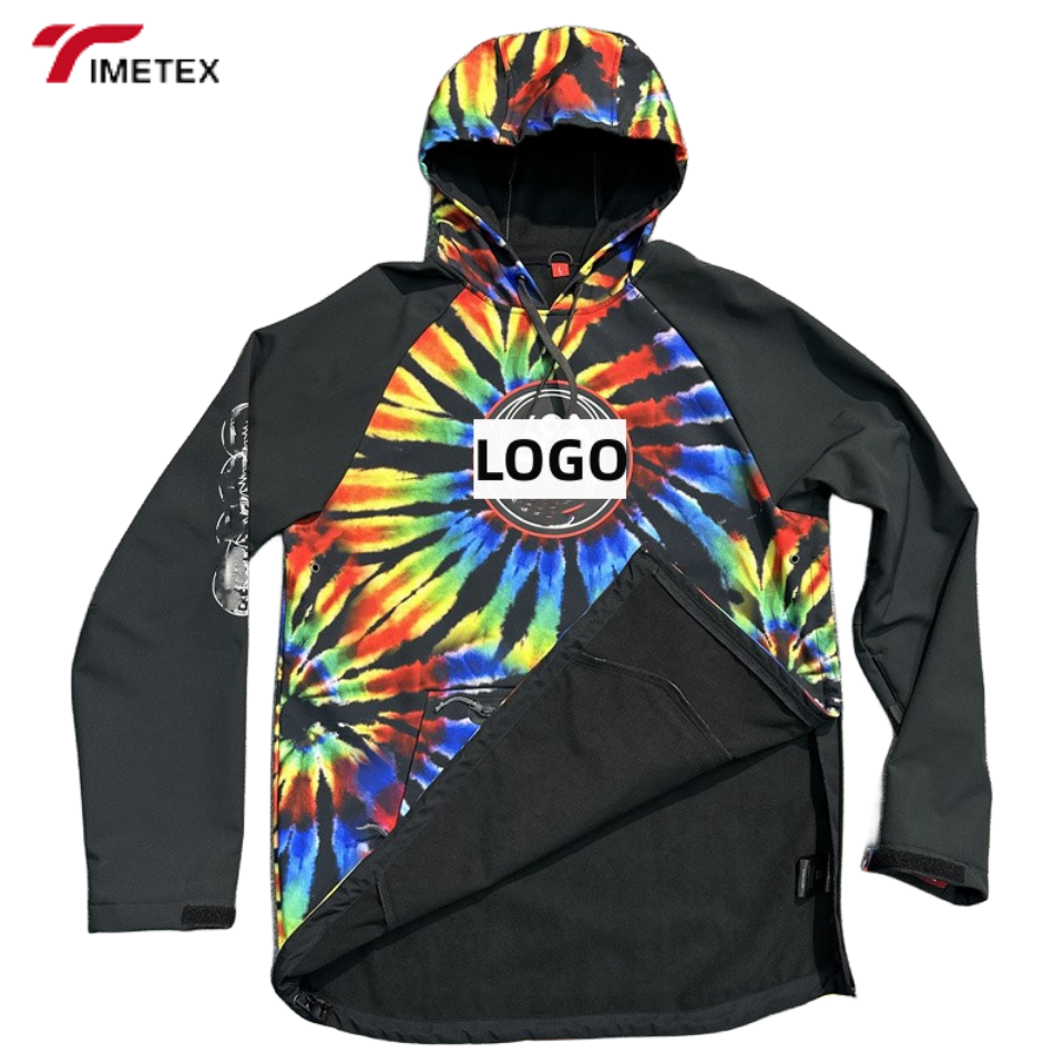 Custom Unisex Winter Jacket Waterproof Windproof Breathable Hooded Pullover Design 100% Polyester