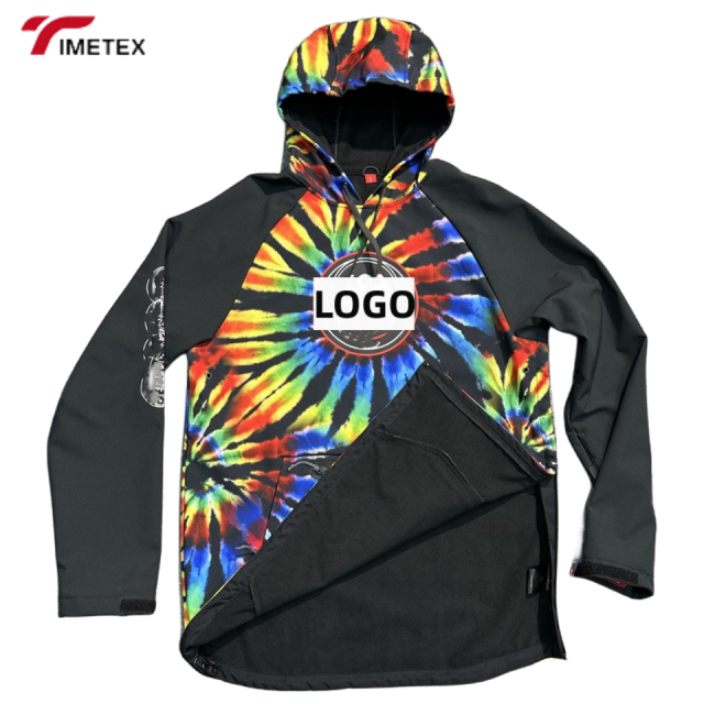 Custom Unisex Winter Jacket Waterproof Windproof Breathable Hooded Pullover Design 100% Polyester