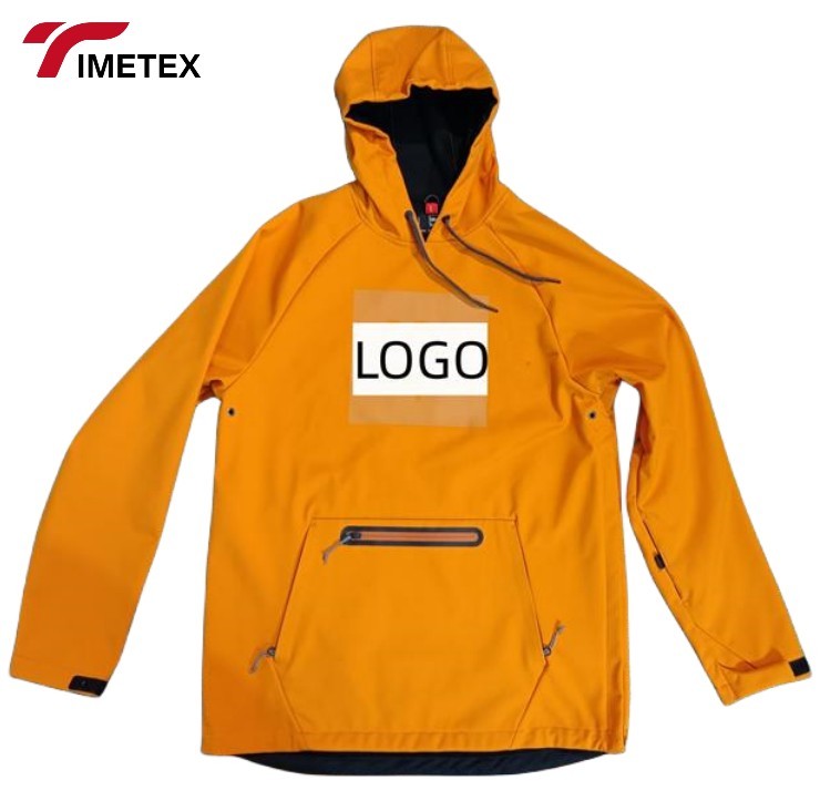 Custom Unisex Winter Jacket Waterproof Windproof Breathable Hooded Pullover Design 100% Polyester