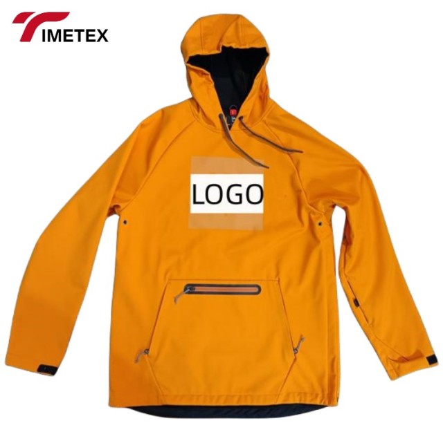 Custom Unisex Winter Jacket Waterproof Windproof Breathable Hooded Pullover Design 100% Polyester