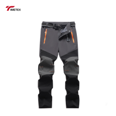 Unisex Lightweight Convertible Hiking Pants Softshell Stretch Polyester Construction Trousers Plus Size Trekking Clothing