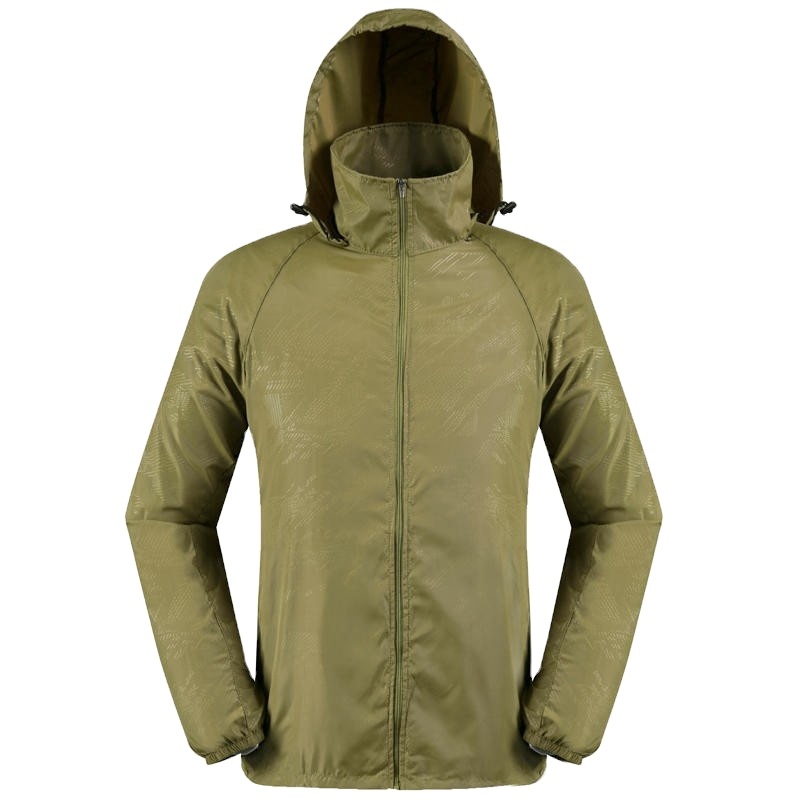 Windbreaker Jacket Custom Logo Summer Outdoor Light Jacket With Pockets Sports Light UV Protection Jacket