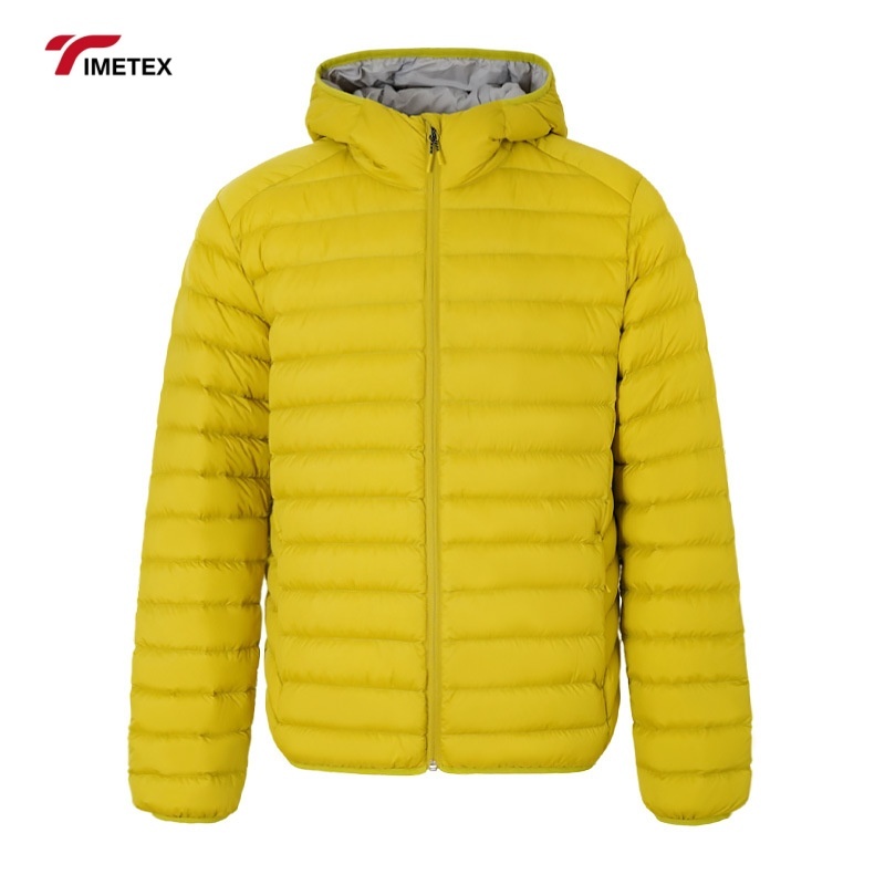 TIMETEX 2025 Solid Color Men Quilted Jacket High Quality Customized Branded Men Quilted Jackets Breathable White Duck Down