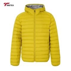 TIMETEX 2025 Solid Color Men Quilted Jacket High Quality Customized Branded Men Quilted Jackets Breathable White Duck Down
