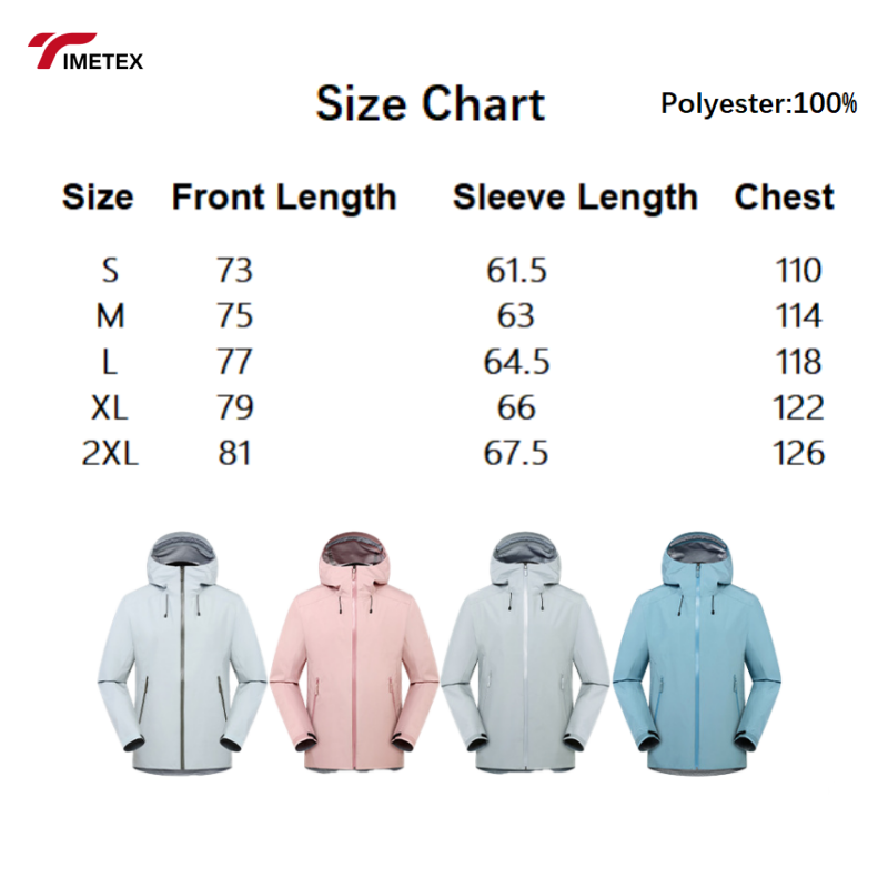 Custom Unisex Lightweight Insulated Waterproof  Men's Women's Hard Shell Raincoat Windbreaker With Hood for Summer Anti-UV