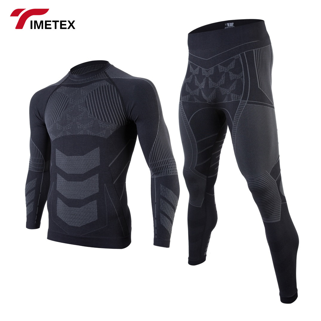 Spot Goods Men's and Women's Ski Underwear Set Quick Dry Functional Compression Set