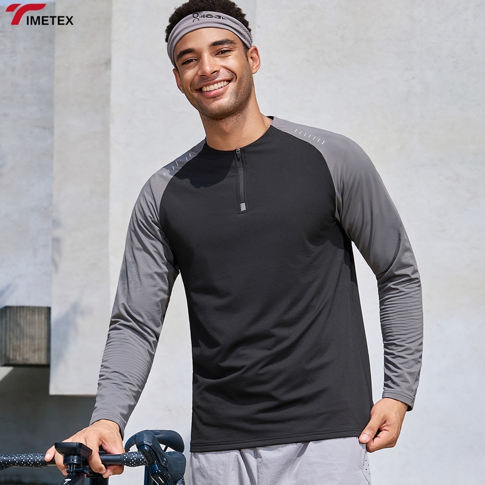 TIMETEX Unisex Half Zipper Cycling Jerseys Customized Logo Equestrian Base Layer for Horse Riding Bicycling Competitive Price