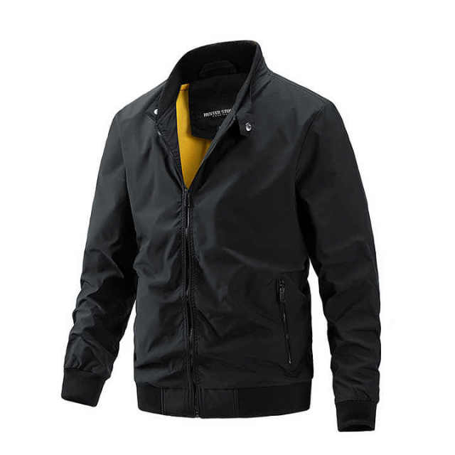 Men's Casual Light Baseball Flight Jacket for Spring Autumn Fashionable Stand Collar Cargo Jacket for Winter