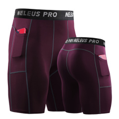 High Quality Custom Compression Shorts Workout Fitness Base Layer Mens Compression Shorts With Pocket