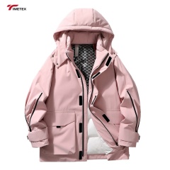 Timetex Unisex Water-Resistant Sweatshirt Couple-Style Outdoor Sports and Climbing WindbreakerJacket