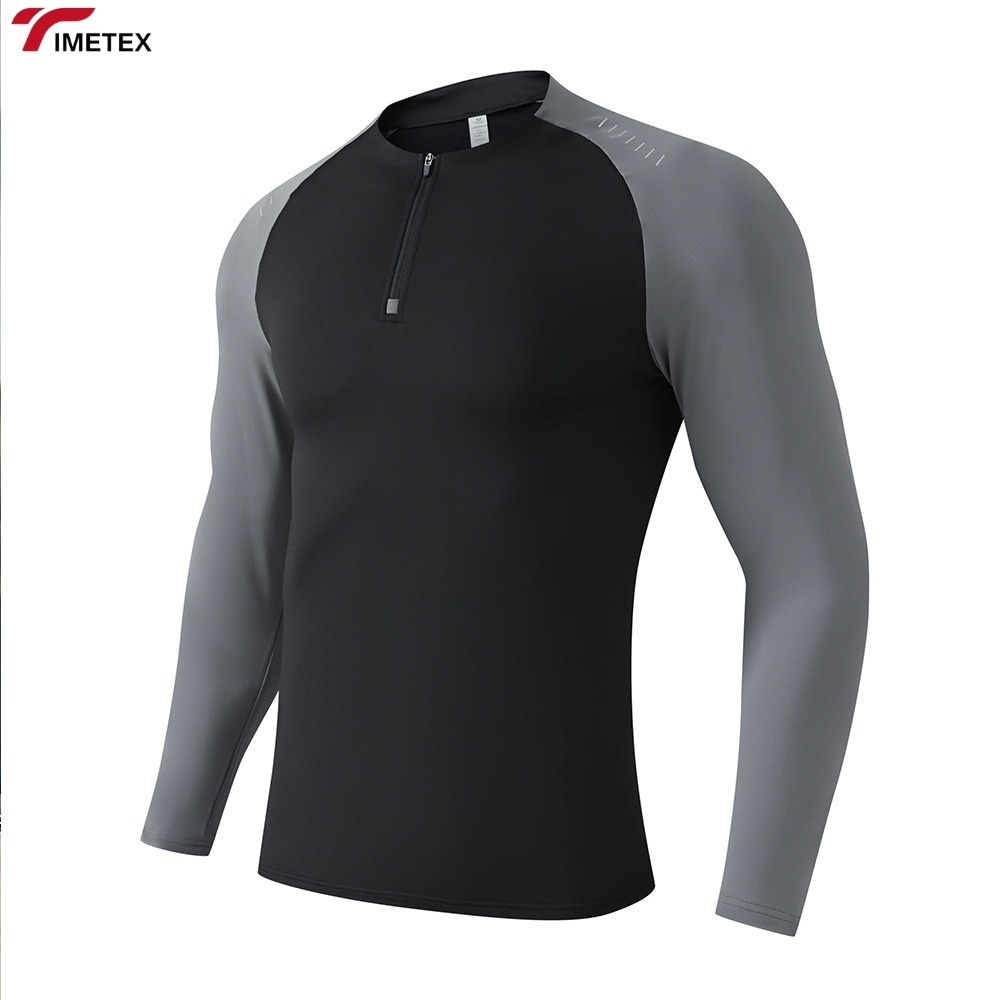 TIMETEX Unisex Half Zipper Cycling Jerseys Customized Logo Equestrian Base Layer for Horse Riding Bicycling Competitive Price