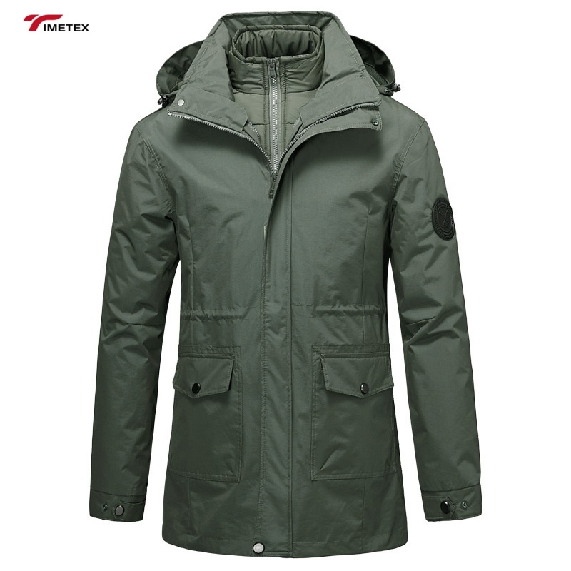 TIMETEX Women's Winter Warm Thick Mid-Length Camouflage  Jacket Windbreaker Jacket Waterproof Outdoor Mountaineering Coat