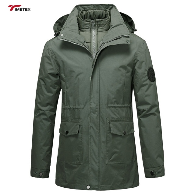 TIMETEX Women's Winter Warm Thick Mid-Length Camouflage  Jacket Windbreaker Jacket Waterproof Outdoor Mountaineering Coat