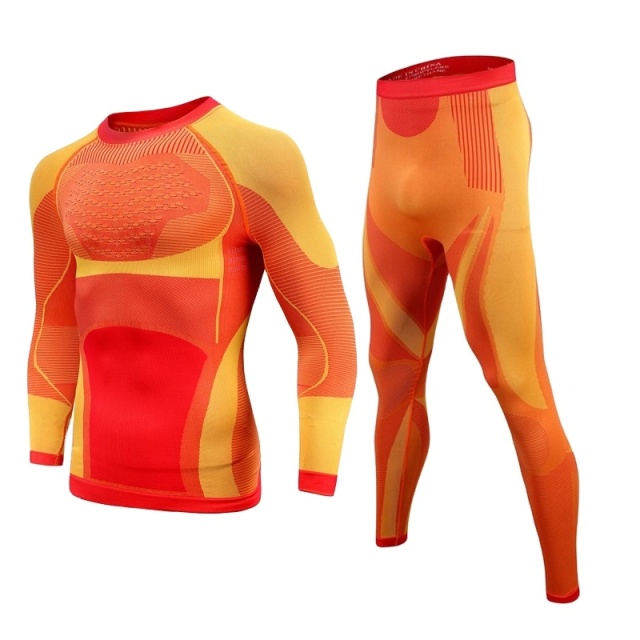 Unisex  Men and Women Thermo Ski Compression Base Layer Suit Quick Dry Long Sleeve Tight Base Layer Set