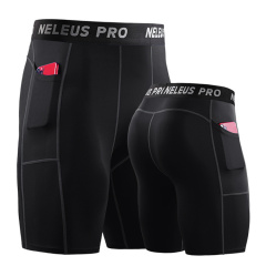 High Quality Custom Compression Shorts Workout Fitness Base Layer Mens Compression Shorts With Pocket