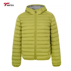 TIMETEX 2025 Solid Color Men Quilted Jacket High Quality Customized Branded Men Quilted Jackets Breathable White Duck Down