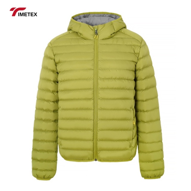 TIMETEX 2025 Solid Color Men Quilted Jacket High Quality Customized Branded Men Quilted Jackets Breathable White Duck Down