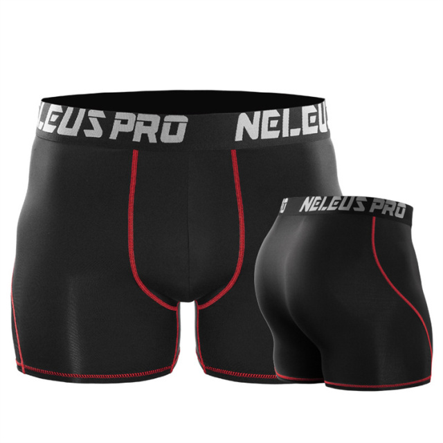 Wholesale Custom Men Compression Shorts Sports Gym Training  Quick Dry Tights Shorts Men