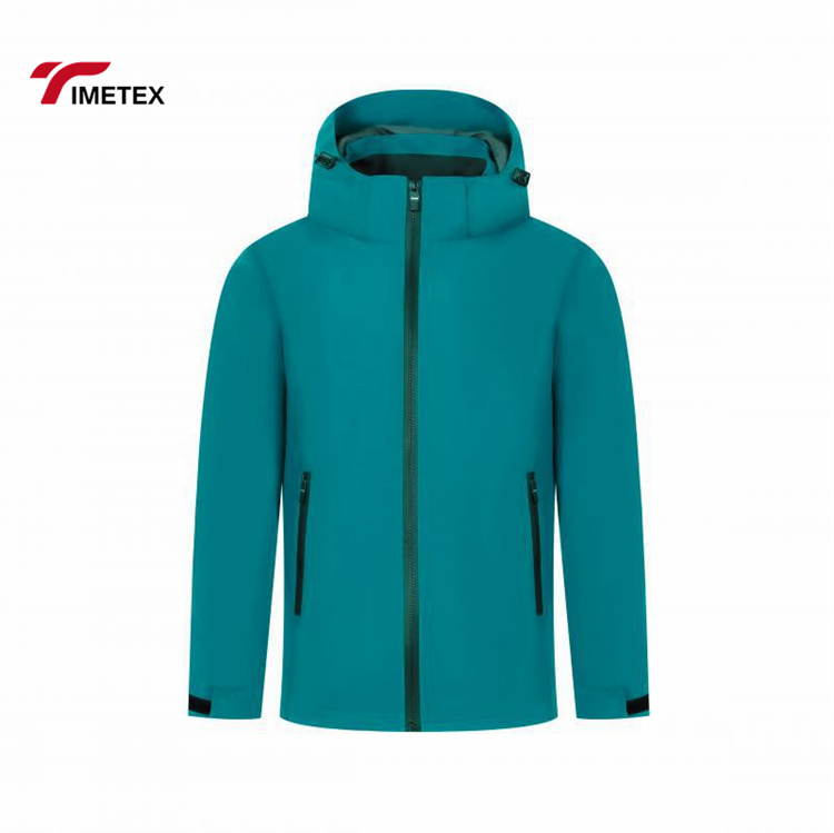 TIMETEX Hooded Jacket Custom Logo Uniform Jacket Waterproof  Windbreaker Jacket Unisex