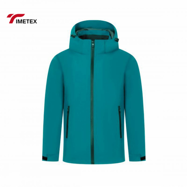 TIMETEX Hooded Jacket Custom Logo Uniform Jacket Waterproof  Windbreaker Jacket Unisex
