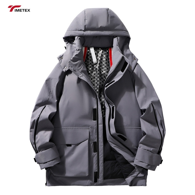 Timetex 2025 New Arrival Cargo Jacket Unisex Stylish Men Puffer Jacket Quality Shiny Suitable for Fishing