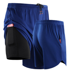 Summer Men Double Layered Shorts Men Workout Sport Running Shorts Workout Athletic Custom Logo Gym Shorts for Men