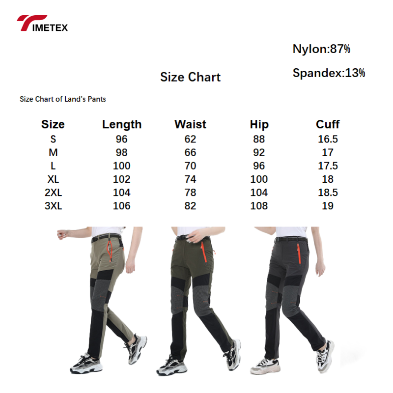 Summer Outdoor Hiking Fishing Camping Waterproof Quick Dry Stretch Pants for Men Women