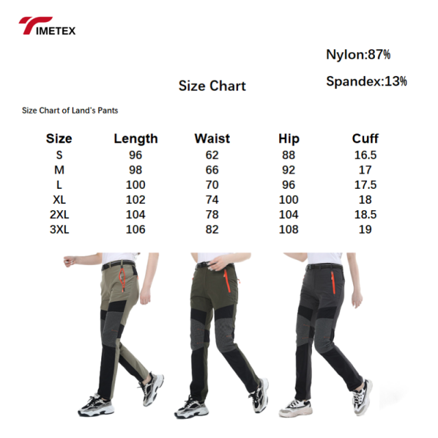 Summer Outdoor Hiking Fishing Camping Waterproof Quick Dry Stretch Pants for Men Women