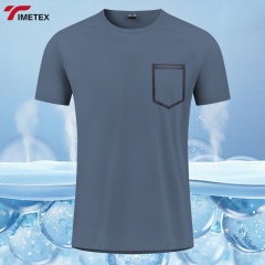 TIMETEX Cotton Women's Casual Summer Wear T-Shirt Shorts Set Breathable Solid Woven Menswear Customized Colors OEM Polycotton