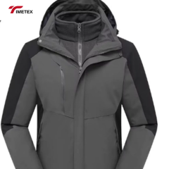 TIMETEX High Quality Unisex 3 in 1 Waterproof Outdoor Mountaineering Breathable Windbreaker Ski Jacket With Hood