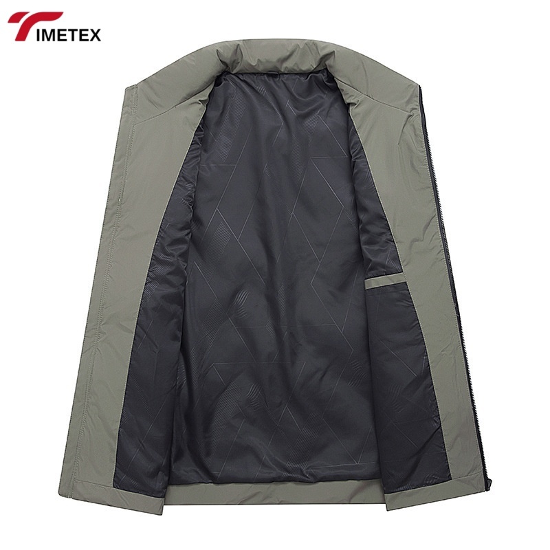 TIMETEX Autumn Winter Vest 90% White Duck Warm Sleeveless Collar Thickened Outer Zipper Logo Casual for Young Business
