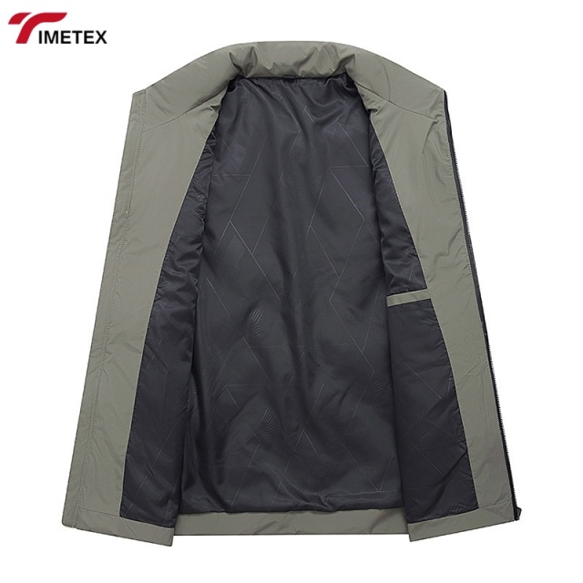 TIMETEX Autumn Winter Vest 90% White Duck Warm Sleeveless Collar Thickened Outer Zipper Logo Casual for Young Business