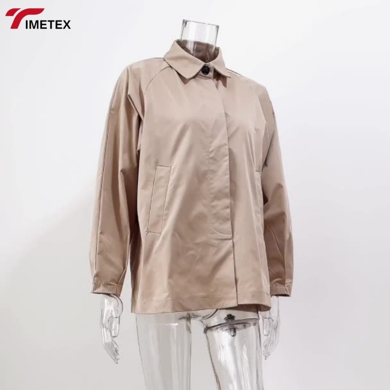 TIMETEX Unisex  Fashion Windproof Single-Breasted Closure Trench Coat Lightweight Casual Wear for Backpack Hiking Ultralight