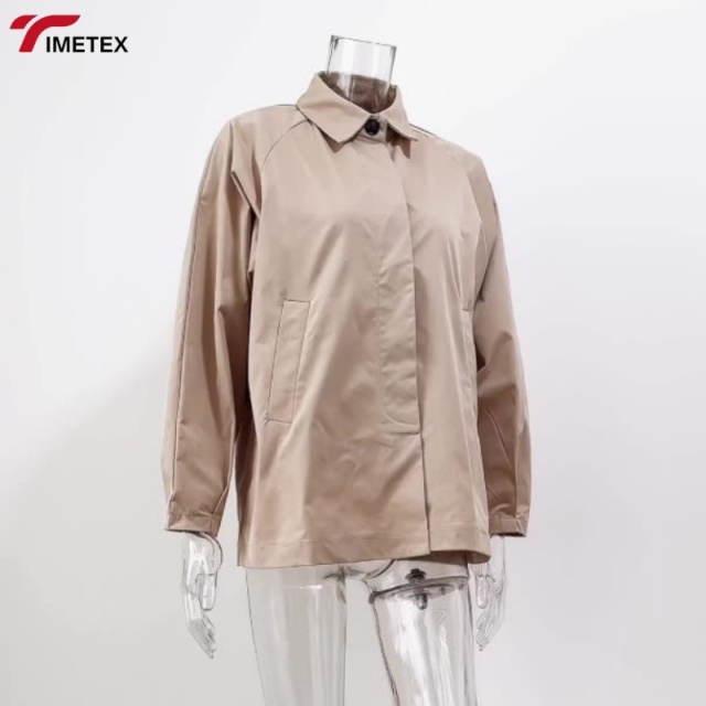 TIMETEX Unisex  Fashion Windproof Single-Breasted Closure Trench Coat Lightweight Casual Wear for Backpack Hiking Ultralight