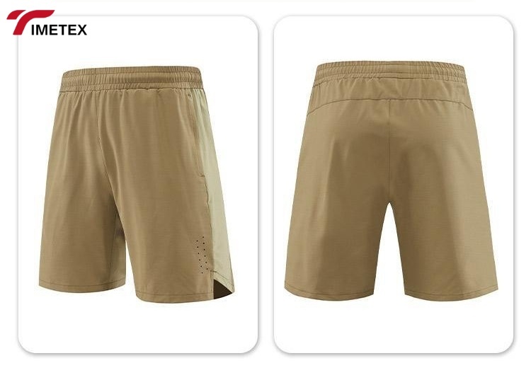 TIMETEX High Quality Summer Casual Biker Shorts 95% Polyester 5% Spandex Loose Dry Fit Gym Fitness Shorts Solid Plain Dyed
