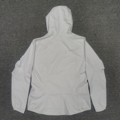 Unisex Casual Sport Waterproof Jacket with Hood Breathable and Outdoor-friendly Solid Pattern Zipper Pocket