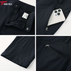 TIMETEX Men's Casual Sports Pants Lightweight Breathable Quick-Dry Mid Waist Zipper Fly Flat Straight Pattern for Spring Summer