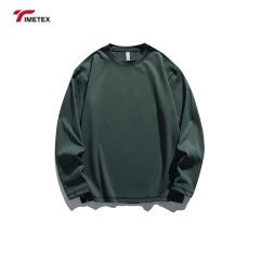 TIMETEX Unisex 650gsm High Quality Hot Selling Long Sleeve Plain T-Shirt Custom Logo Oversized Fit for Men