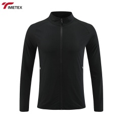 TIMETEX Men's Equestrian Running Zip-up Jacket Long Sleeve Sports Coat Water Resistant New Listing Jacket
