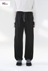 TIMETEX New American Retro Wide-Leg Sweatpants Lightweight Plain Dyed Flat Front Casual Quickdry Windbreaker Long Pants